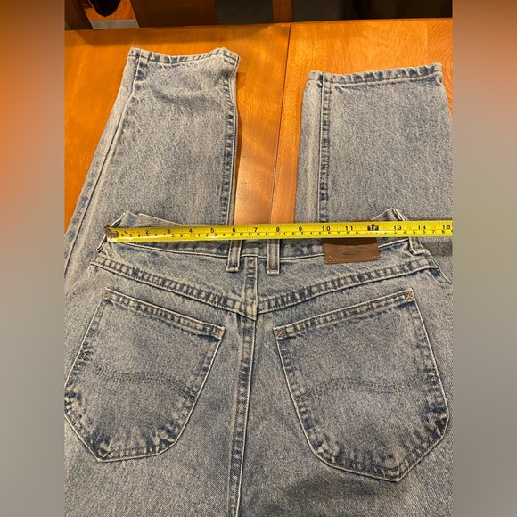 90’s Vintage Lee High-Waisted Acid Wash Mom Jeans 27 W— Grunge Retro Denim - Picture 10 of 12